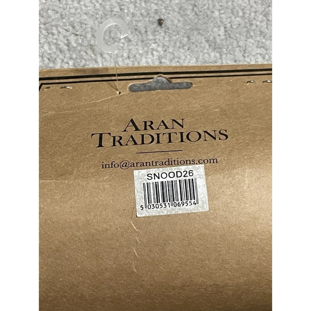 Aran Traditions Sweater Snood Chunky Scarf Beige Tan SNOOD26